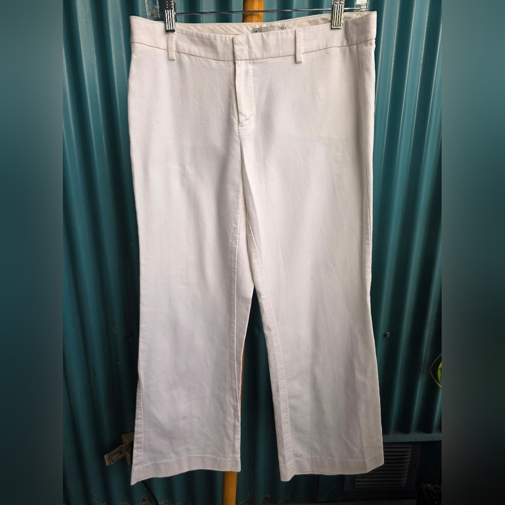 GAP Women's White Wide Leg Trousers 100% cotton